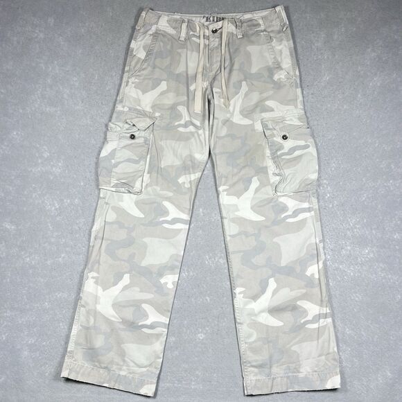 Vintage KIRRA Pants Men’s 34x32 Stone Camo Cargo Baggy Y2K Skater Grunge - Picture 1 of 14